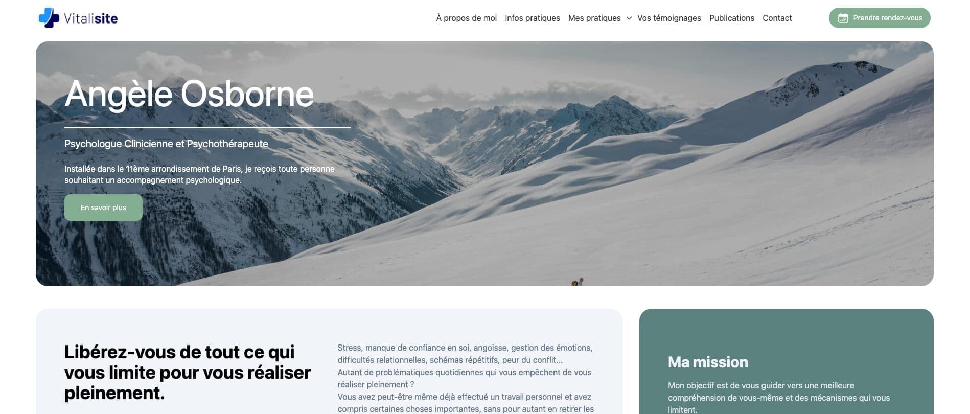 Thème WordPress médical Vitalisite