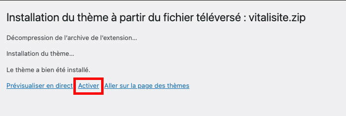 Installation de WordPress